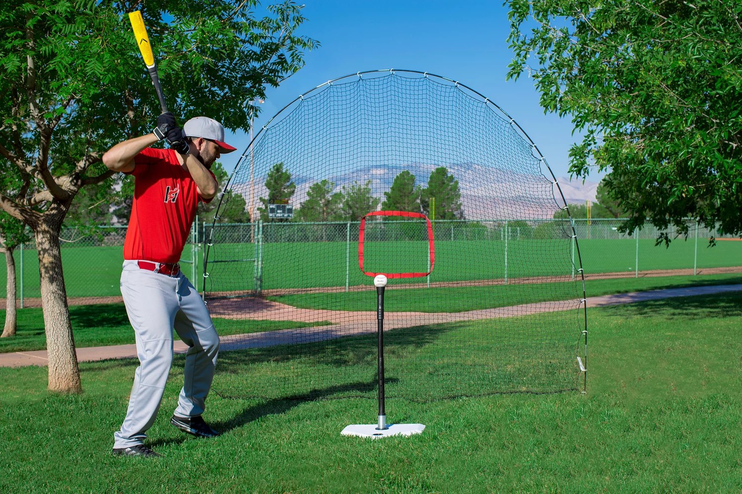 Heater Sports 3In1 Batting Tee and Net Set Academy