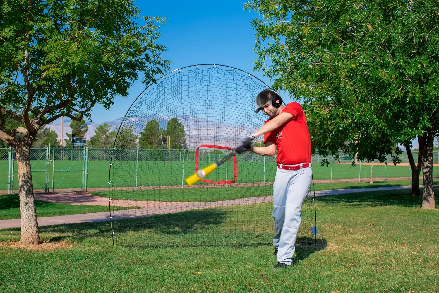 Heater Sports 3In1 Batting Tee and Net Set Academy
