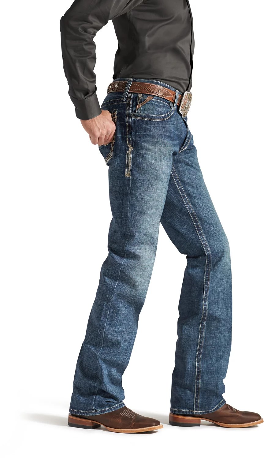 Ariat Men's M4 Low Rise Gulch Jeans Free Shipping at Academy