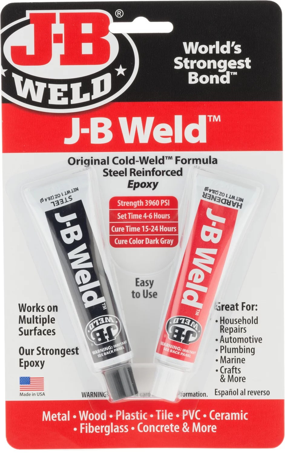 JB WELD 2 oz Twin Tube Epoxy Academy
