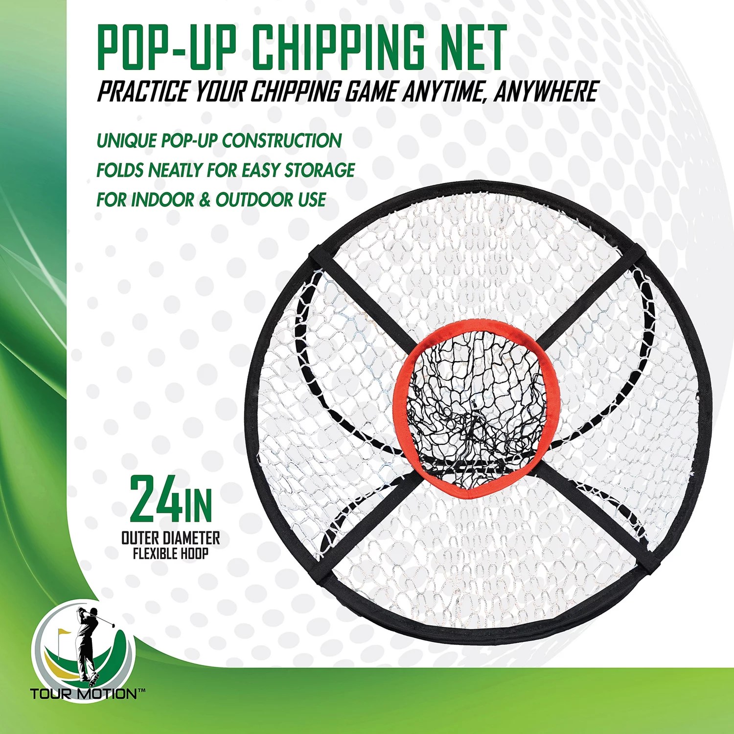 Tour Motion Golf PopUp Chipping Net Academy