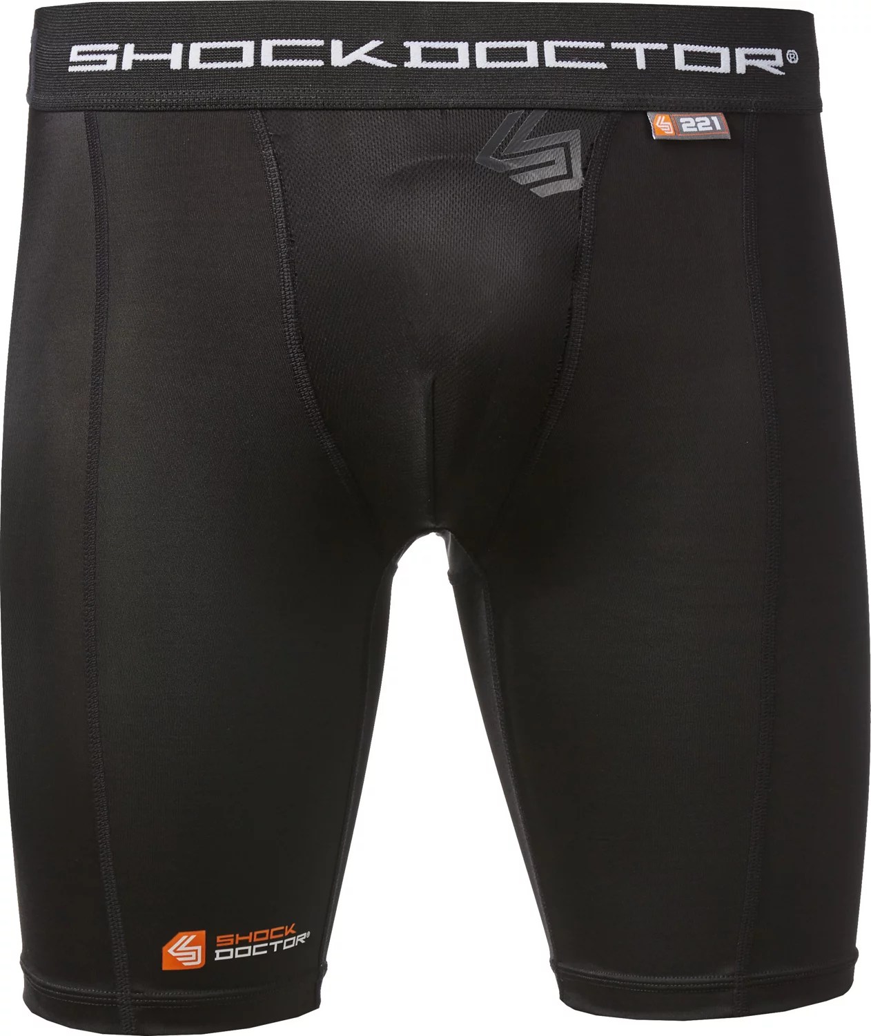 Shock Doctor Men's Core Compression Shorts with BioFlex Cup Academy