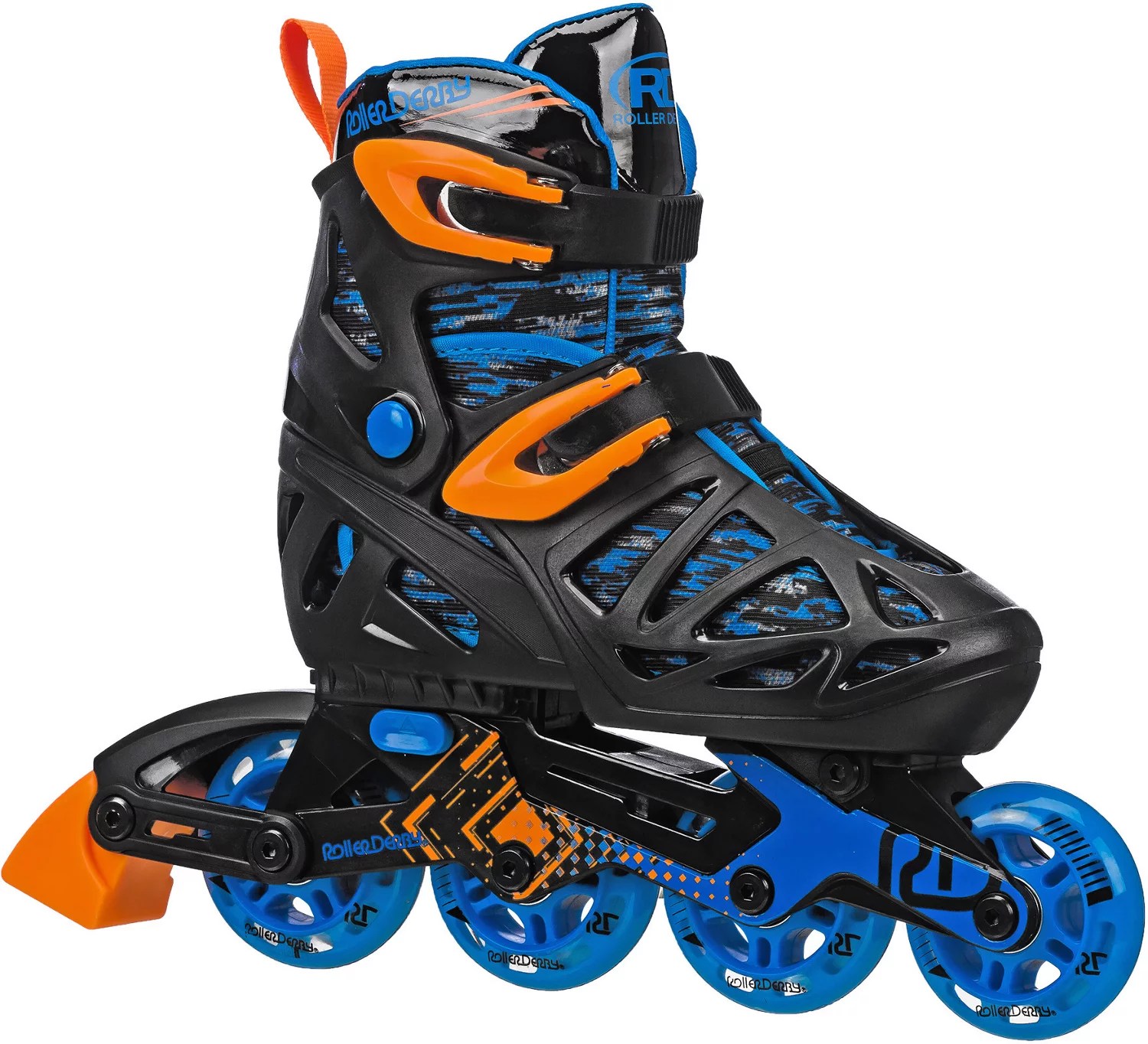 Roller Derby Boys' Tracer Size Adjustable Inline Skates Academy