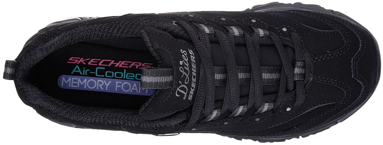 SKECHERS Women's D'Lites Play On Casual Training Shoes Academy
