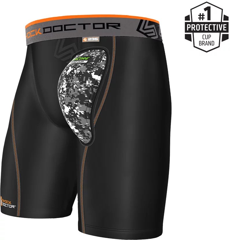 Shock Doctor AirCore Hard Cup Compression Shorts Academy