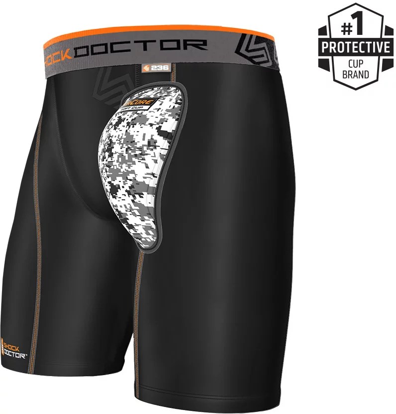 Shock Doctor AirCore Soft Cup Compression Shorts Academy