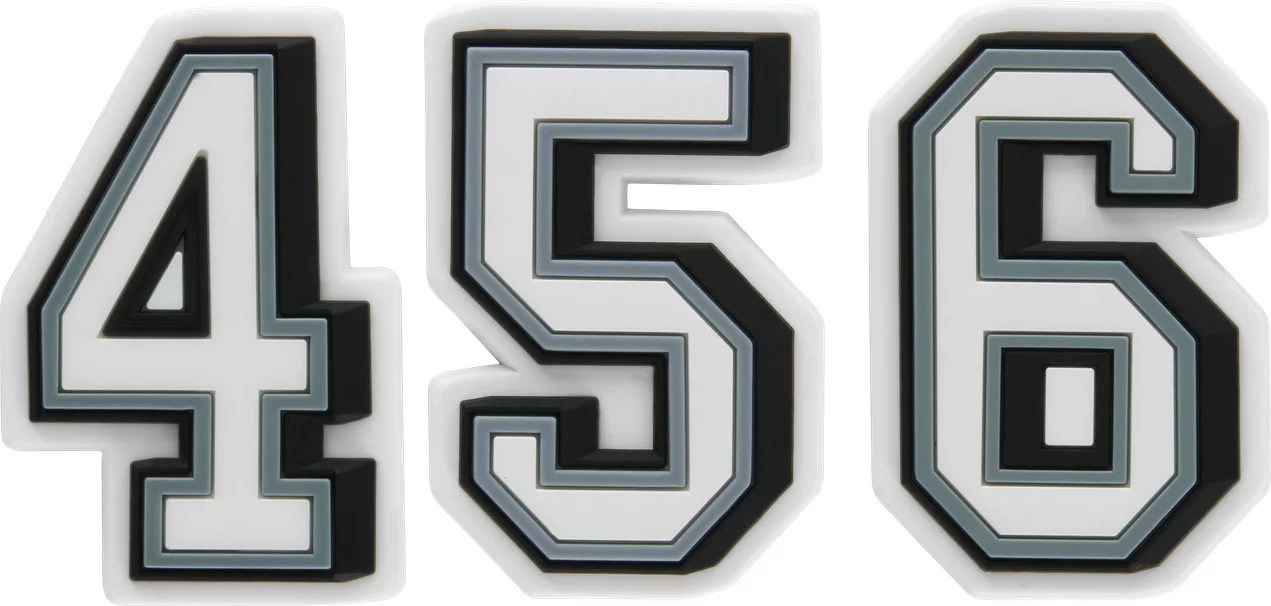 Crocs 4/5/6 Number Jibbitz Academy