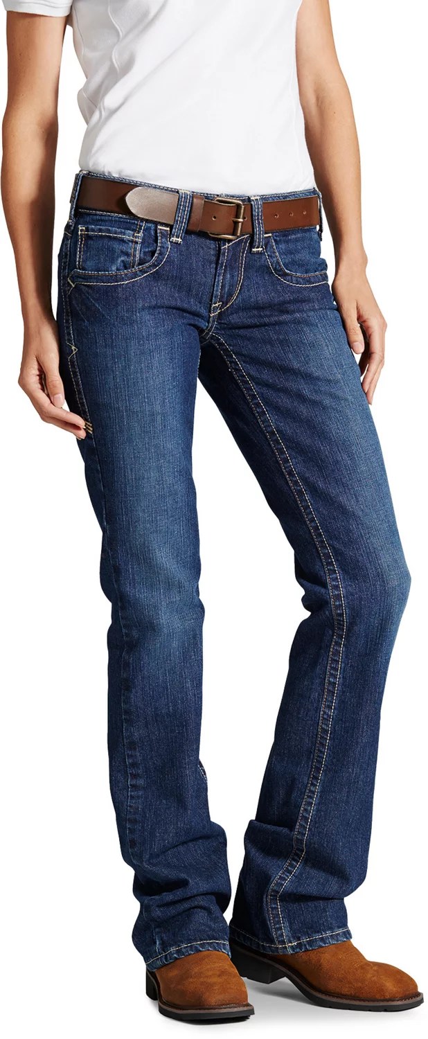Ariat Women's FR Boot Cut Jeans Free Shipping at Academy