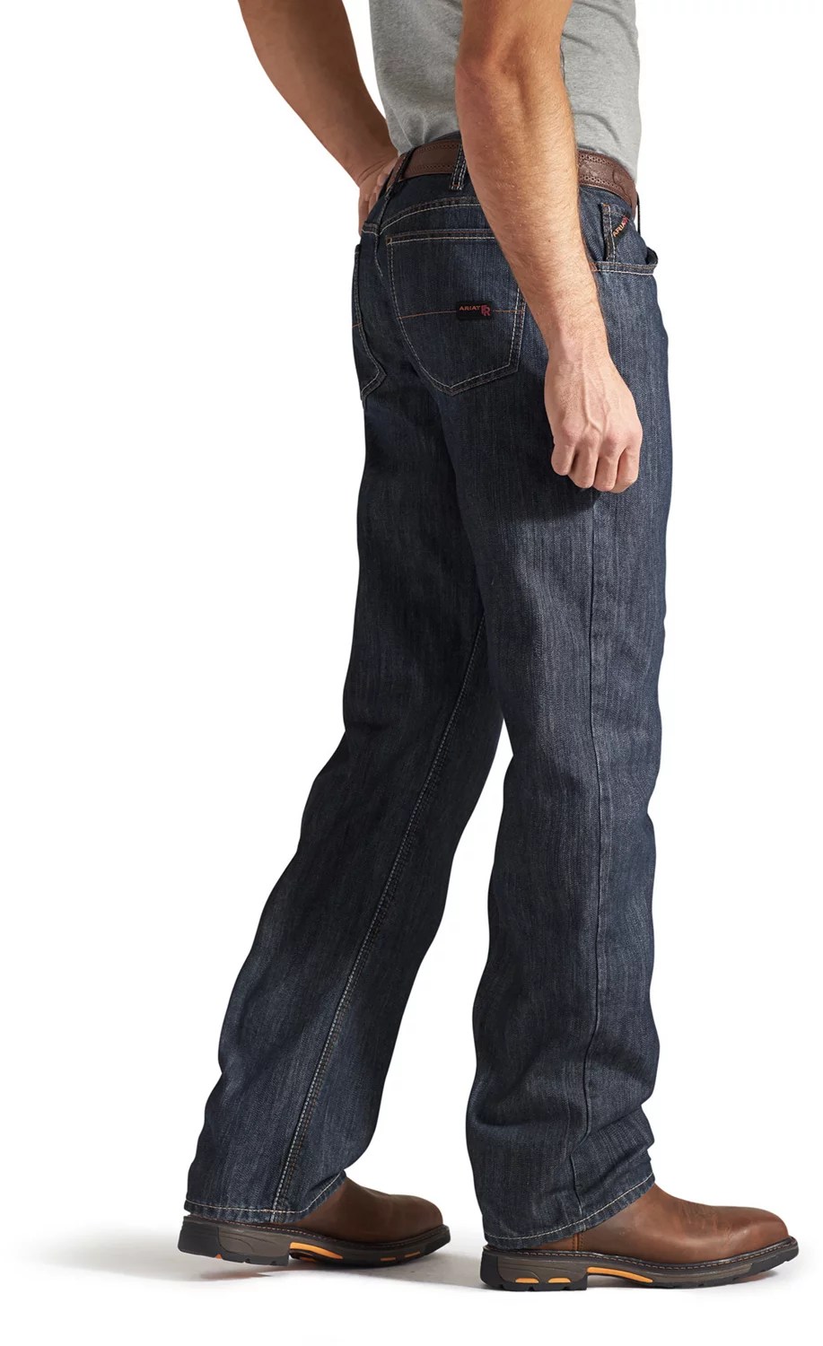 Ariat Men's FR M3 Loose Basic Stackable Straight Leg Jeans Academy