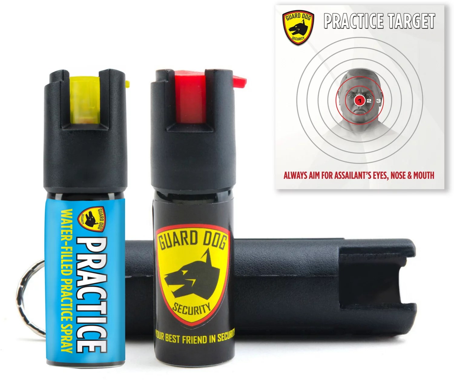Guard Dog Security Hardcase Pepper Spray And Practice Spray Academy