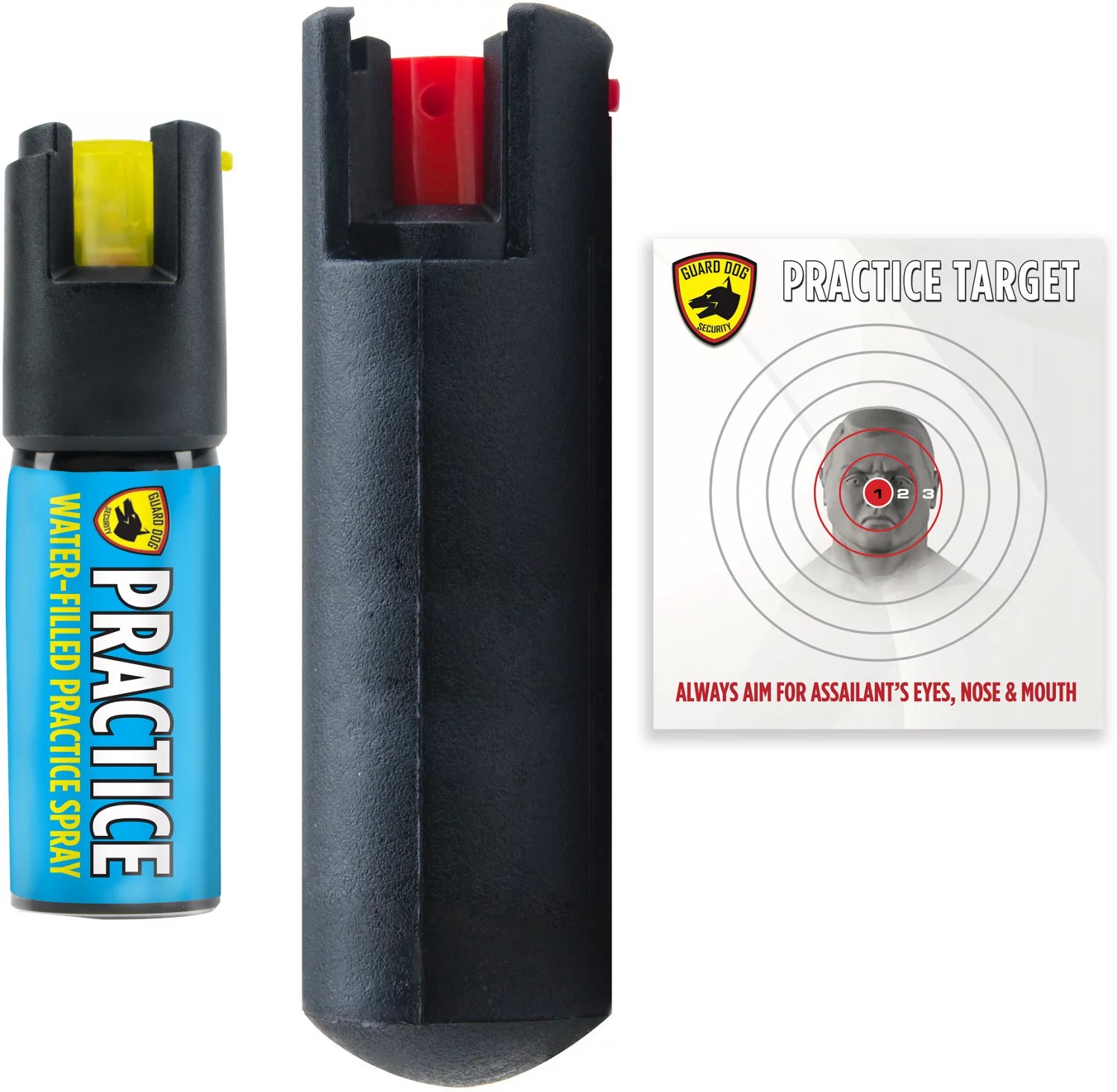 Guard Dog Security Hardcase Pepper Spray And Practice Spray Academy