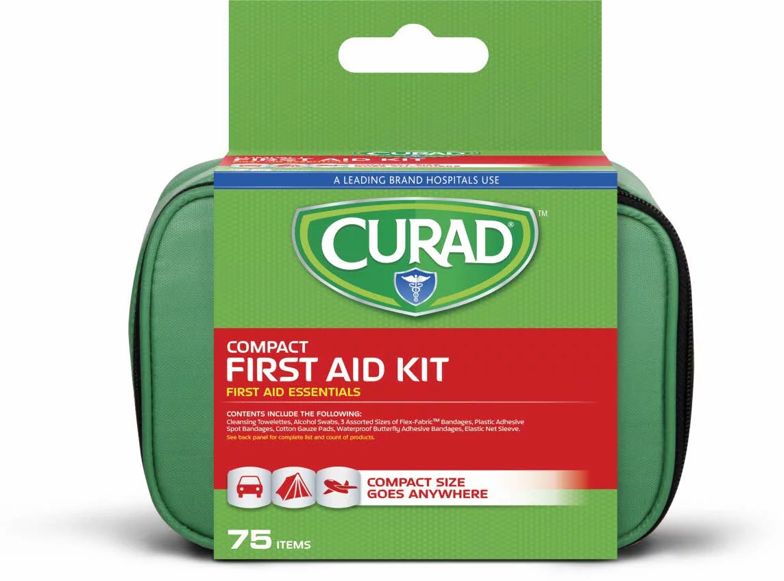 Curad 75Piece Compact First Aid Kit Academy
