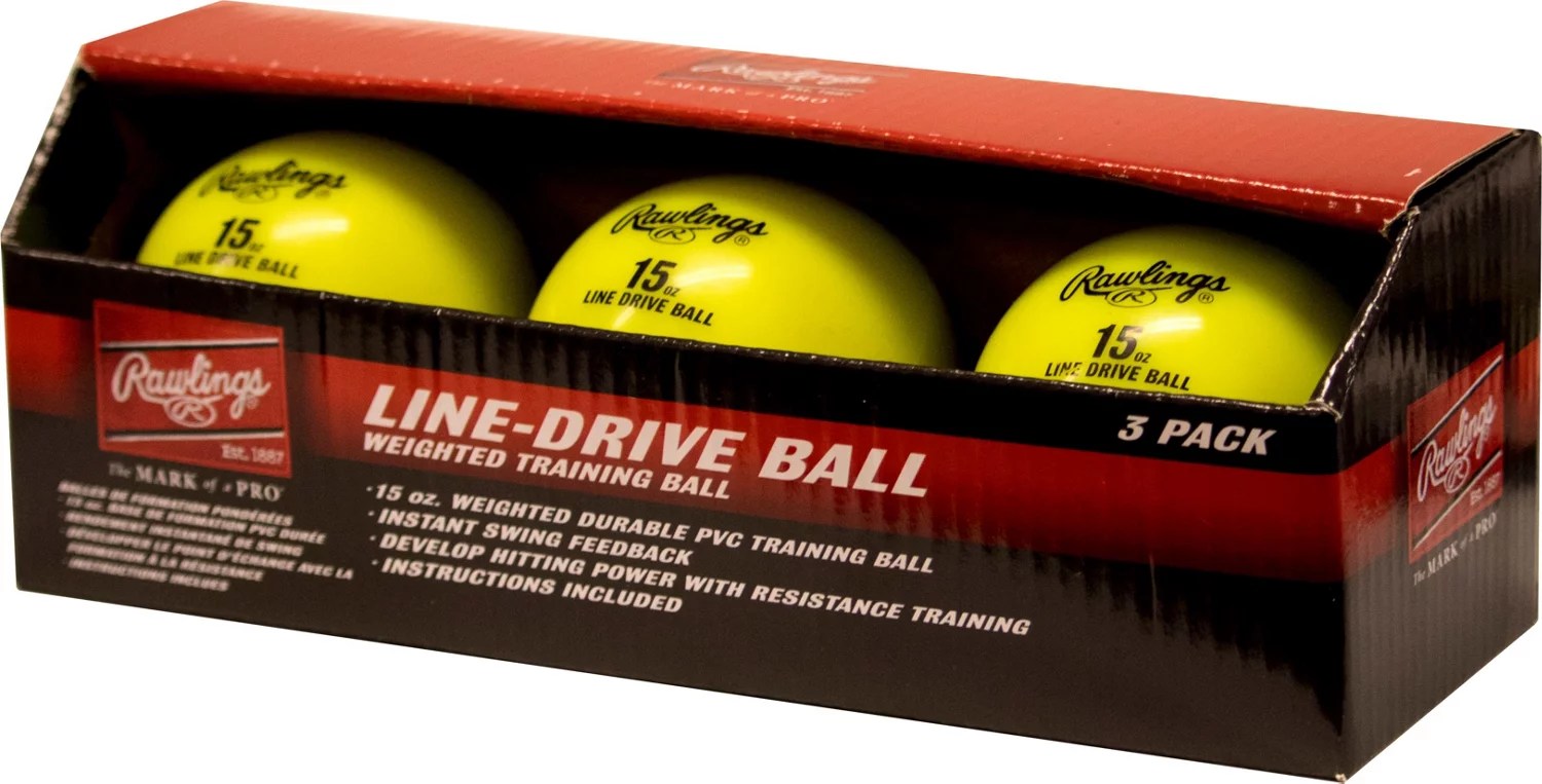 Rawlings LineDrive Training Balls 3Pack Academy