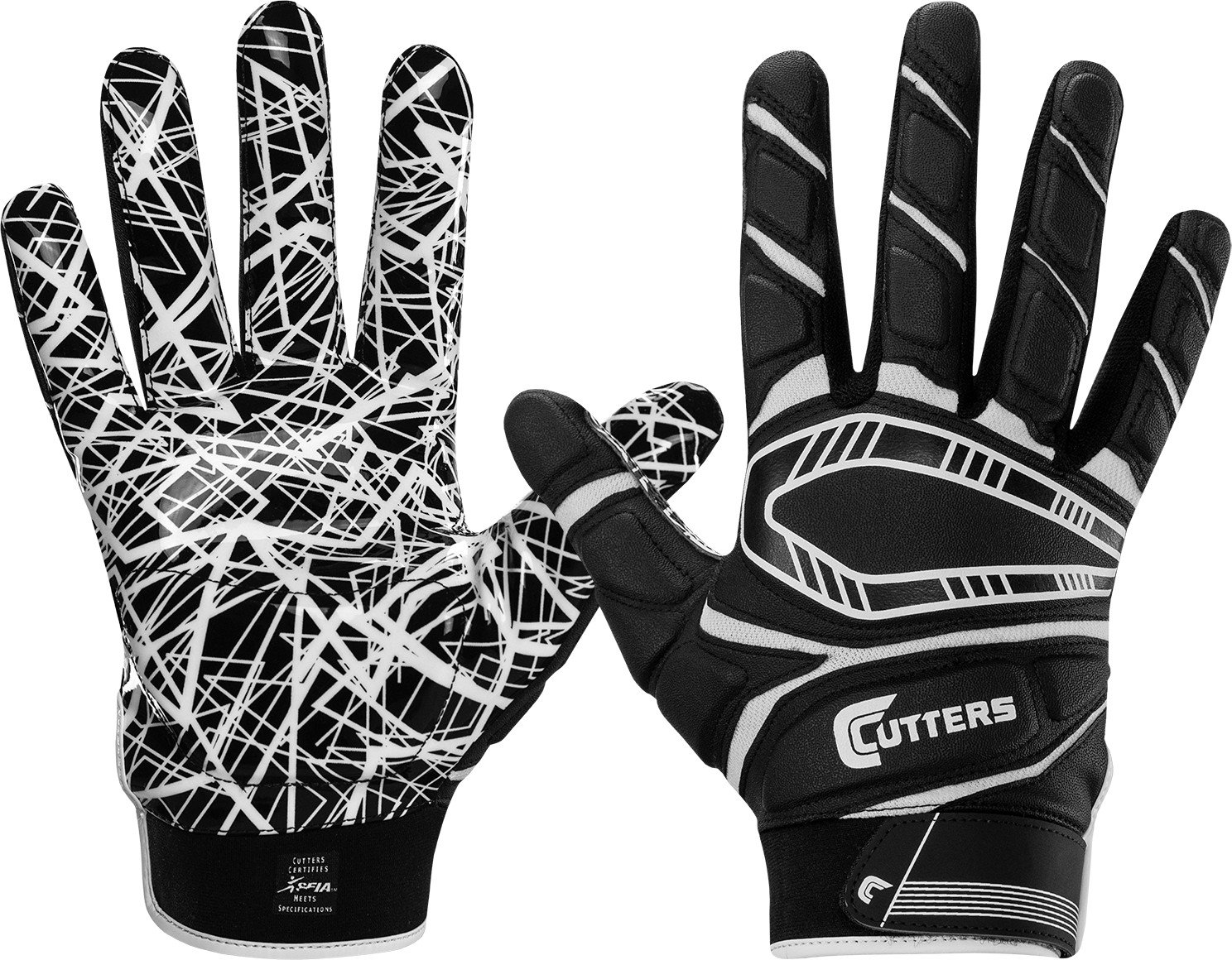 Cutters Adults' Game Day Lineman and AllPurpose Padded Gloves Academy