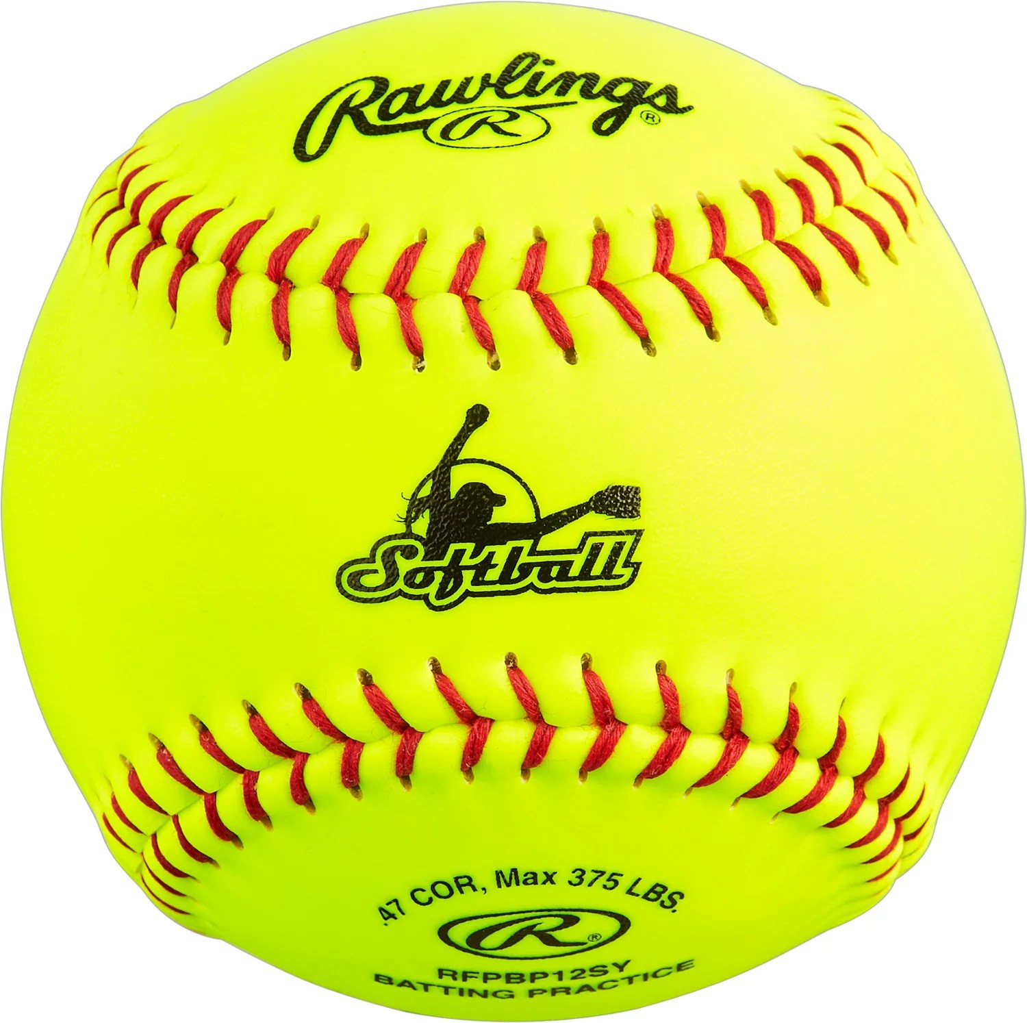 Rawlings High School/College 12 in Practice Softballs 24Pack Academy