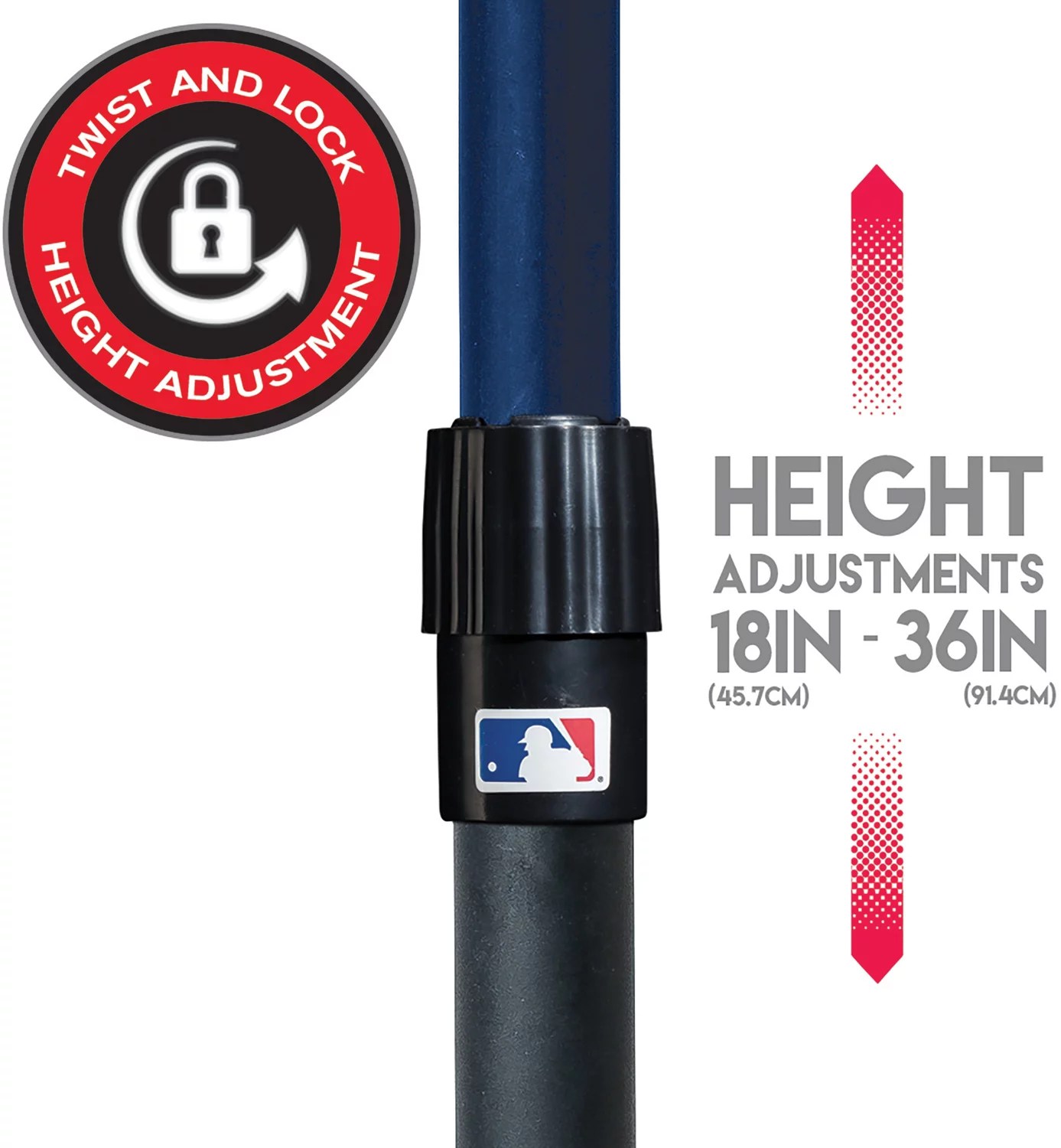 Franklin MLB 2in1 GrowwithMe Batting Tee Academy