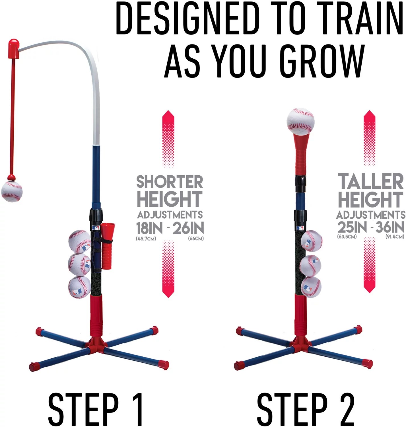 Franklin MLB 2in1 GrowwithMe Batting Tee Academy