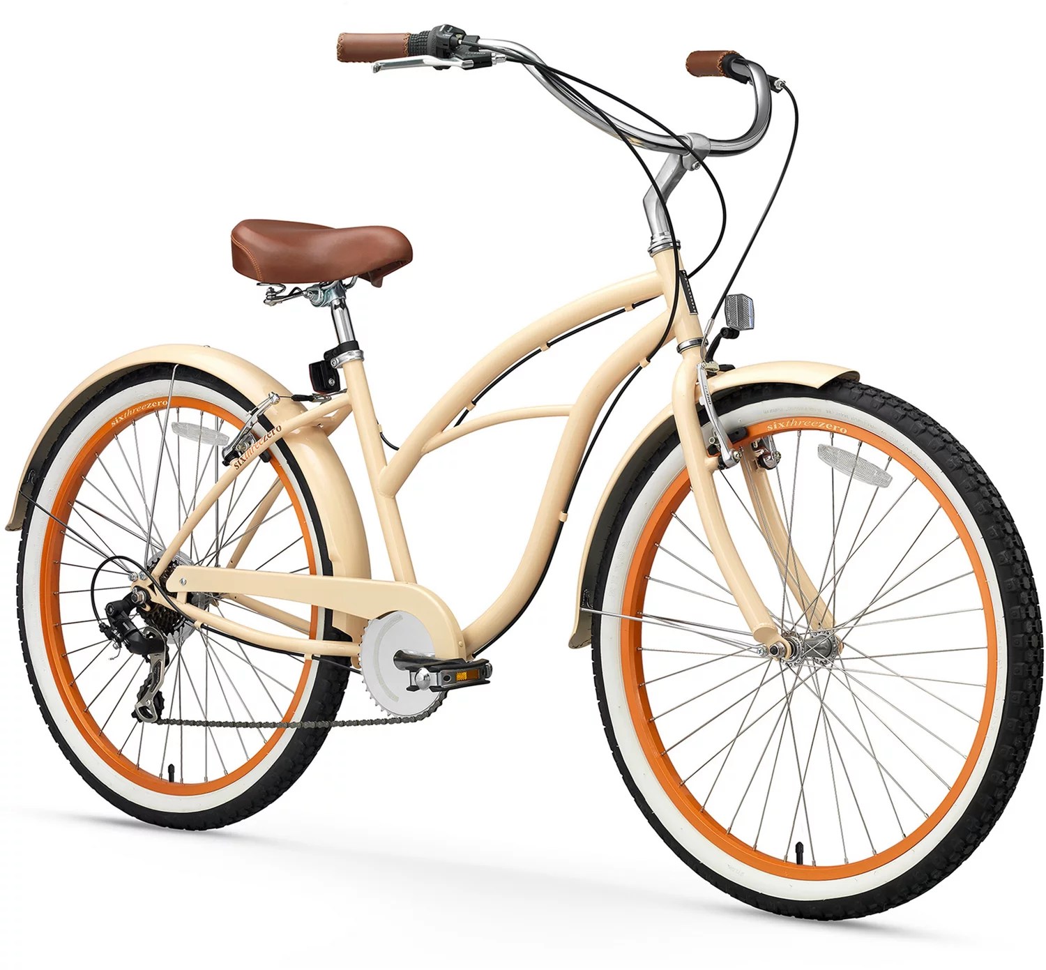 sixthreezero Women's Scholar 26 in 7Speed Beach Cruiser Bike Academy