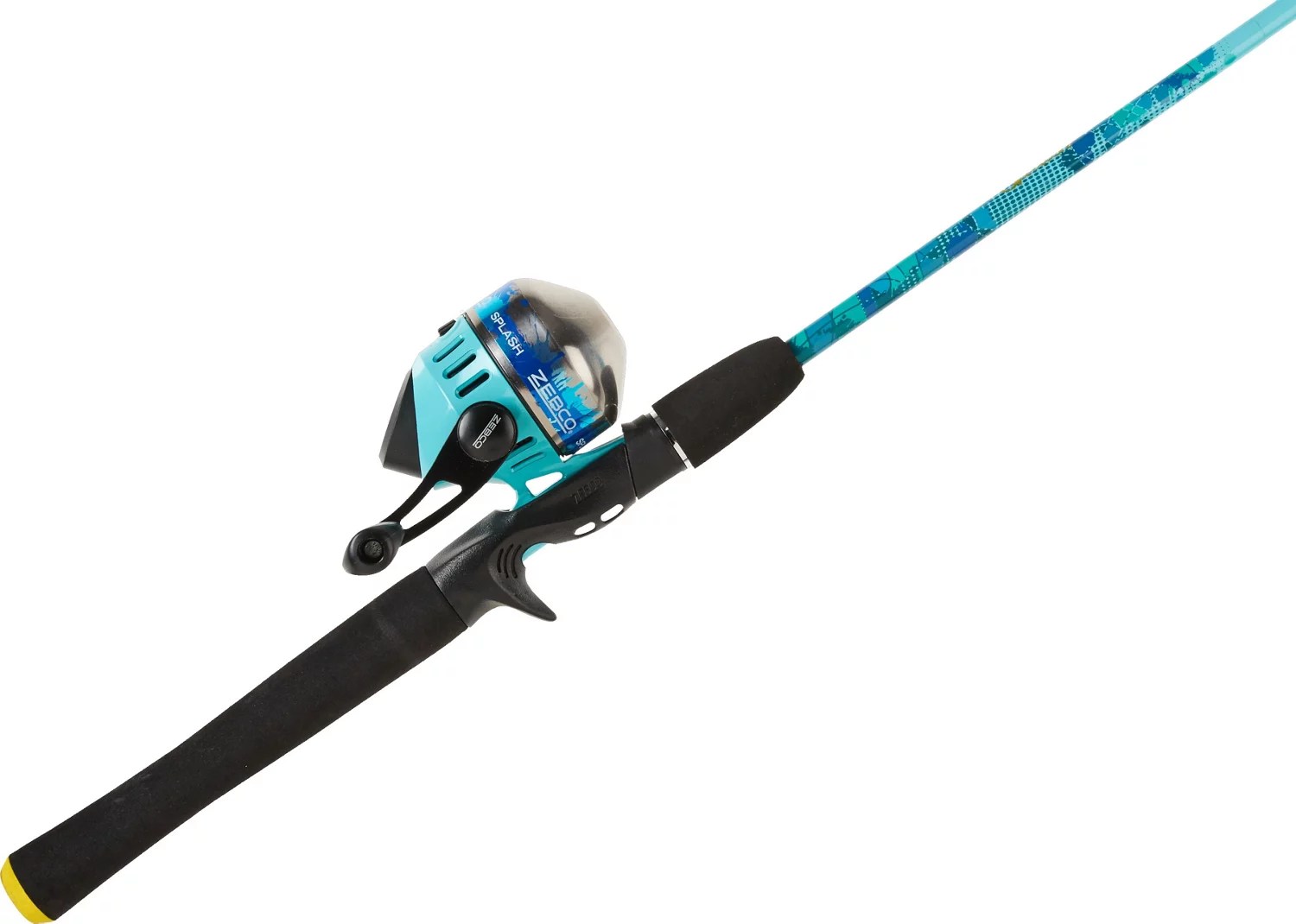 Zebco Splash Blue 6 ft M Freshwater Spincast Rod and Reel Combo Academy