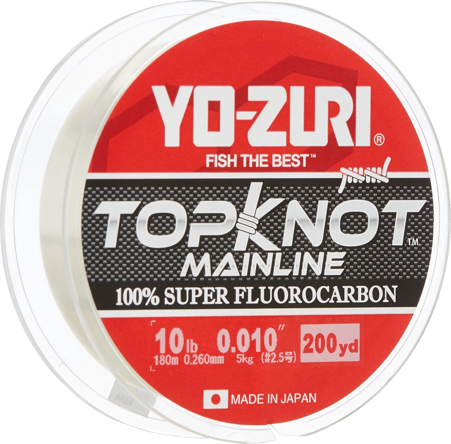 YoZuri TopKnot MainLine 200 yds Fluorocarbon Fishing Line Academy