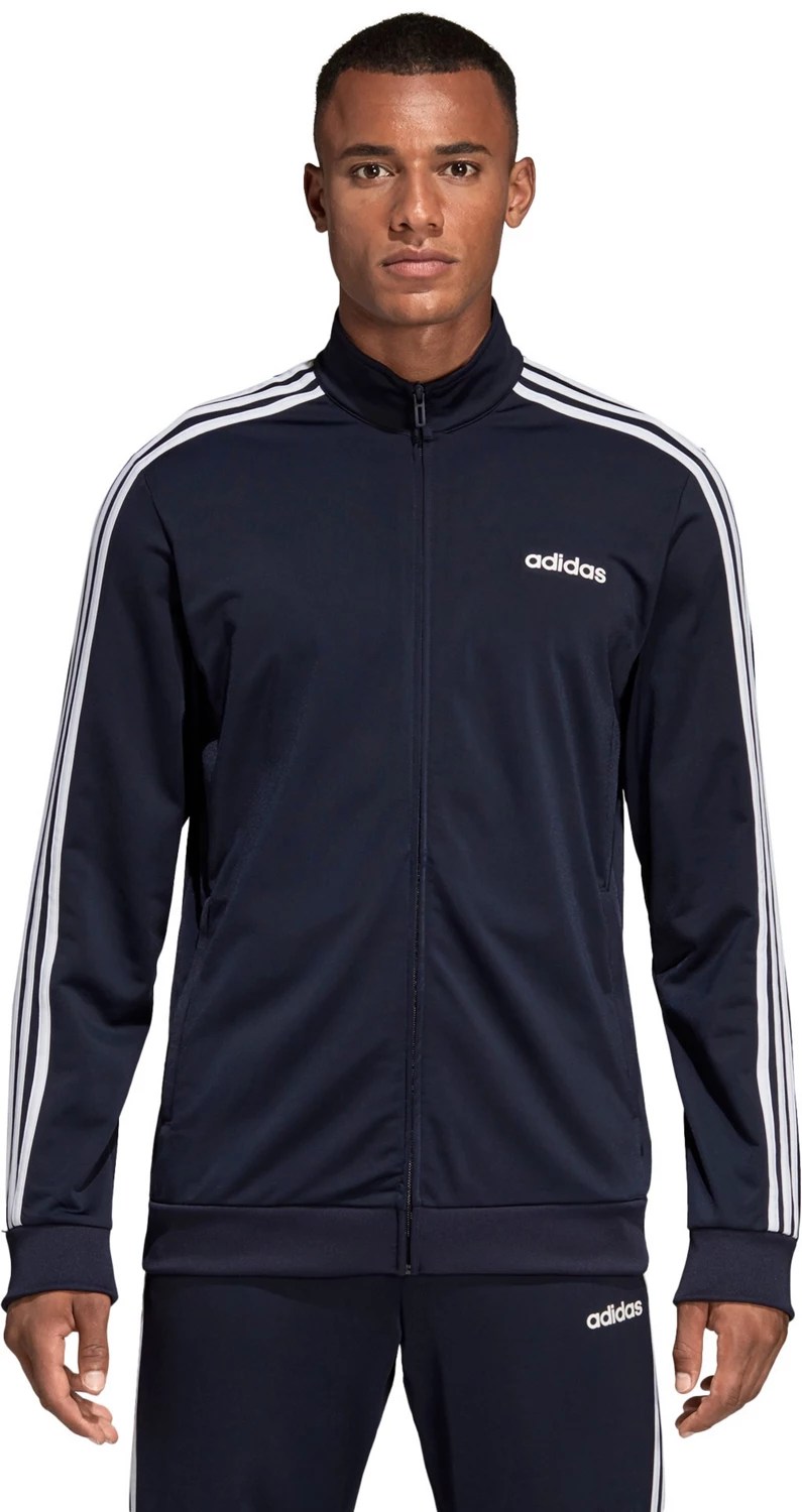 adidas Men's Essential 3Stripes Tricot Track Jacket Academy