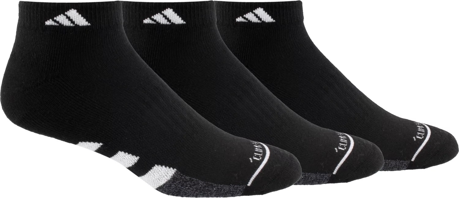 adidas Men's Cushioned II Low Cut Socks 3 Pack Academy