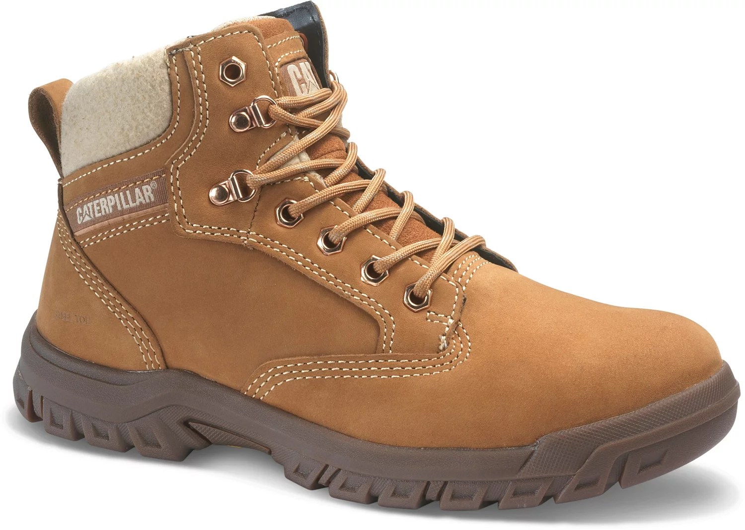 Cat Footwear Women's Tess EH Steel Toe Lace Up Work Boots Academy