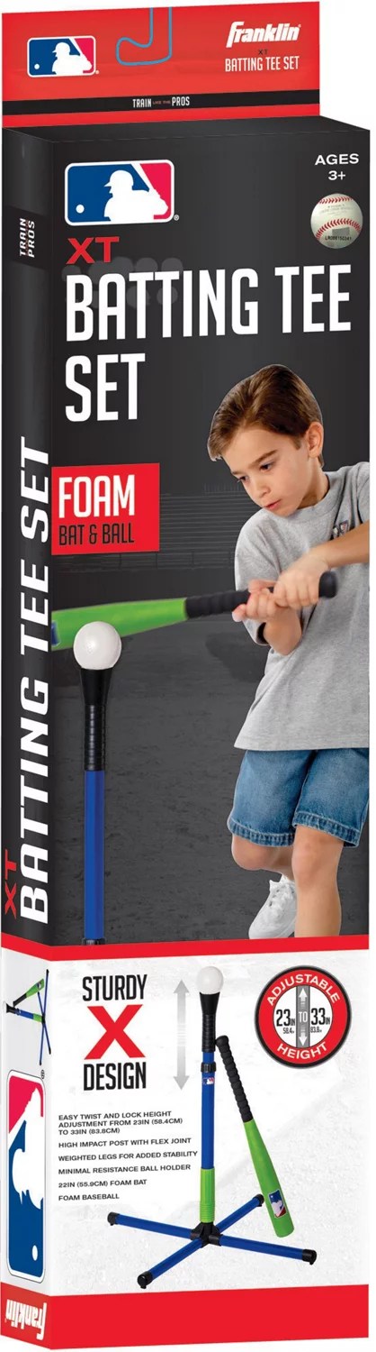 Franklin Youth MLB Foam XT Batting Tee Set Academy