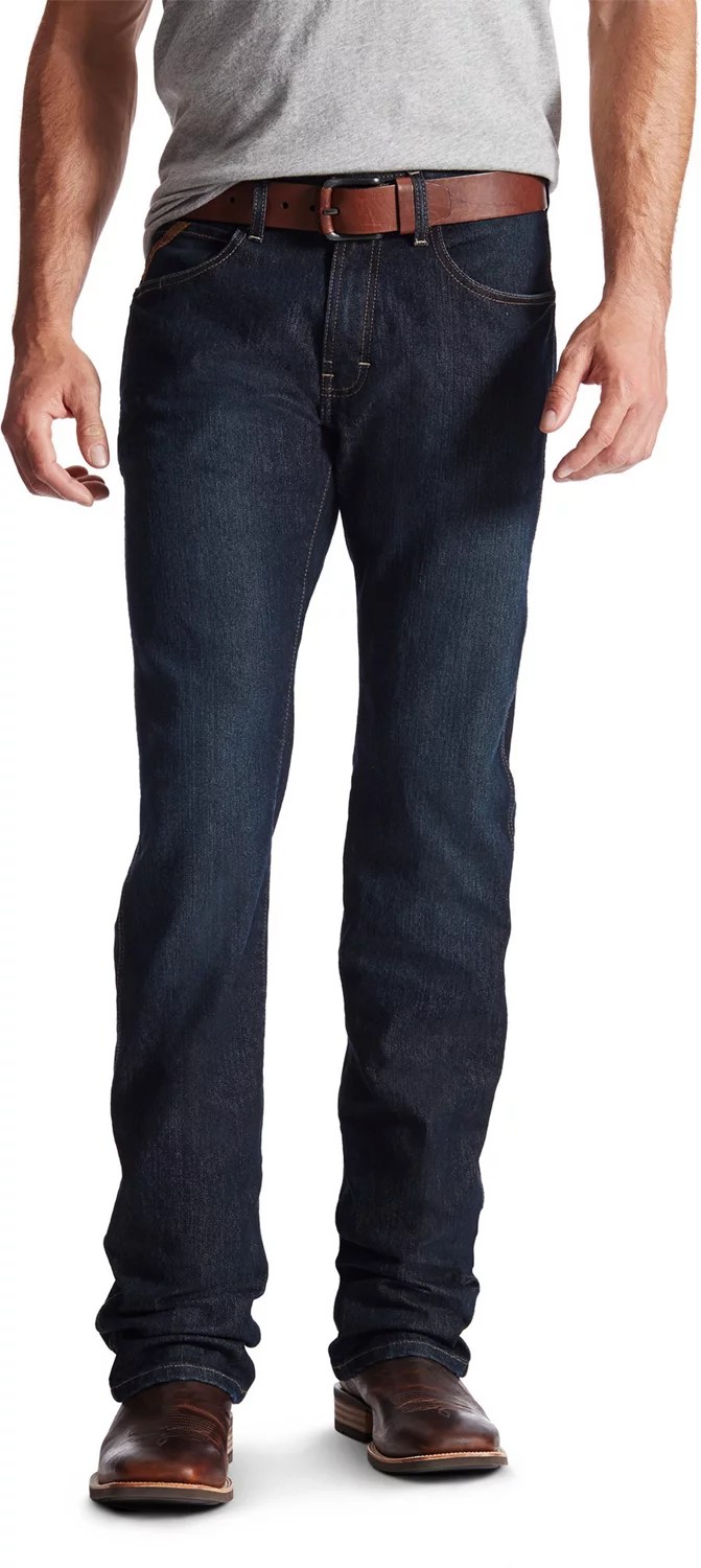 Ariat Men's Rebar M5 Slim DuraStretch Straight Leg Jeans Academy
