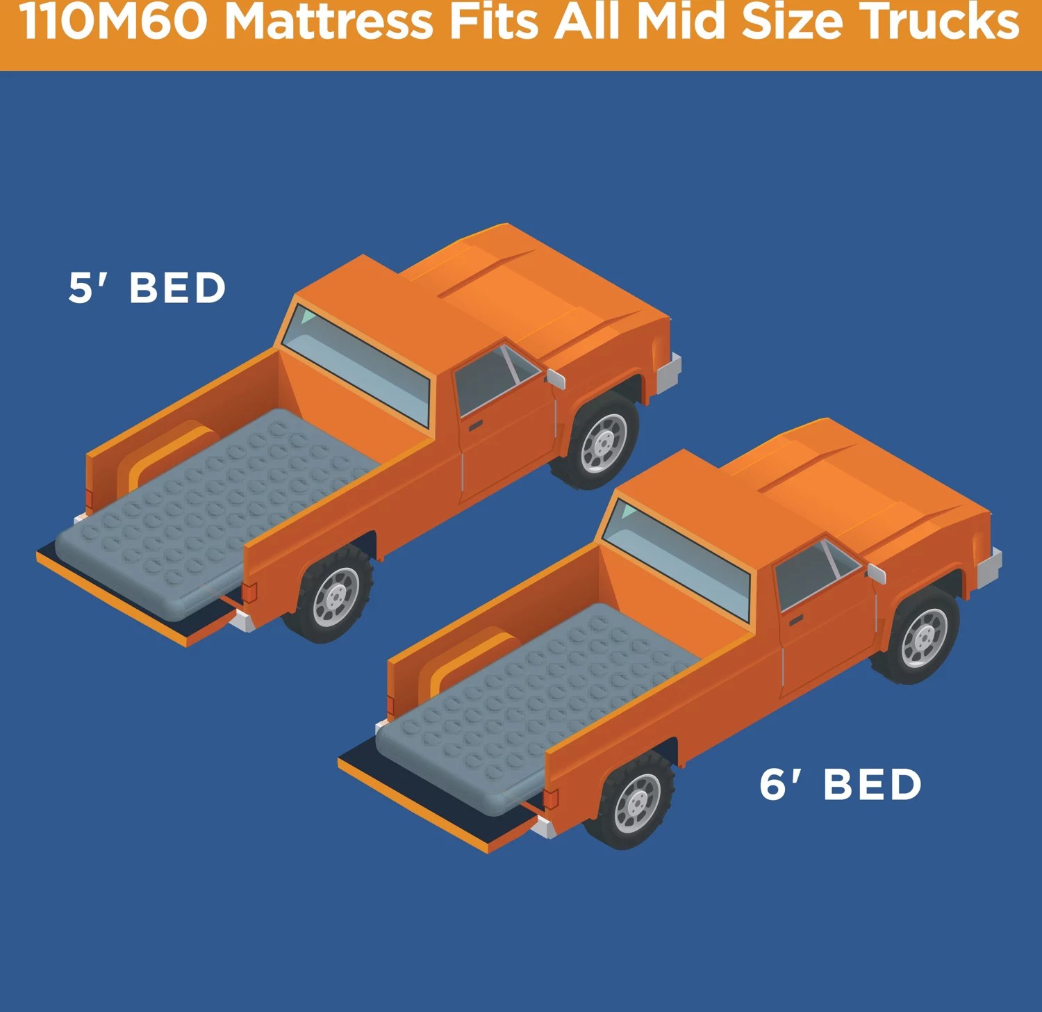 Rightline Gear Midsize Truck Bed Air Mattress with Pump Academy