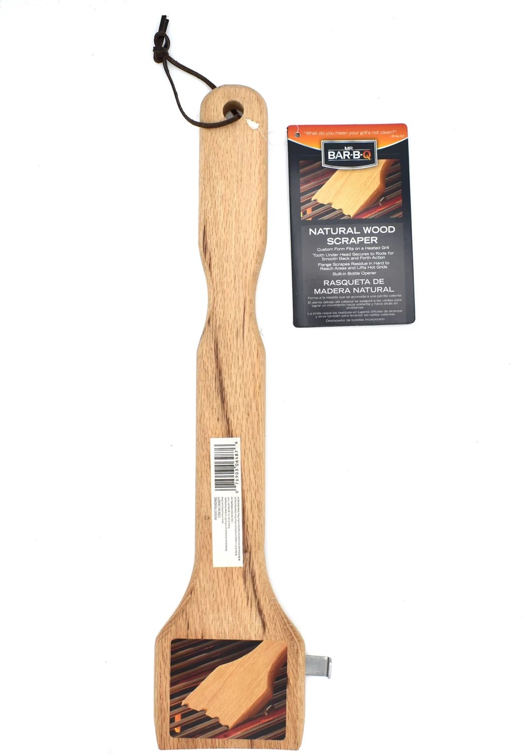 Mr. BarBQ Natural Wood Grill Scraper Academy
