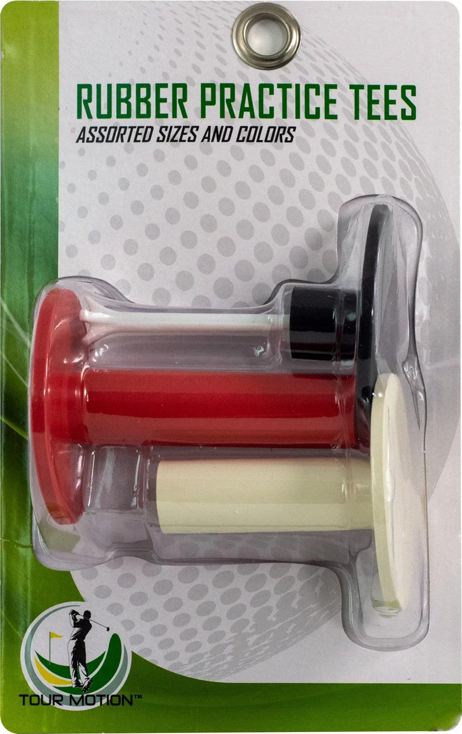 Tour Motion Rubber Practice Gold Tees 3Pack Academy