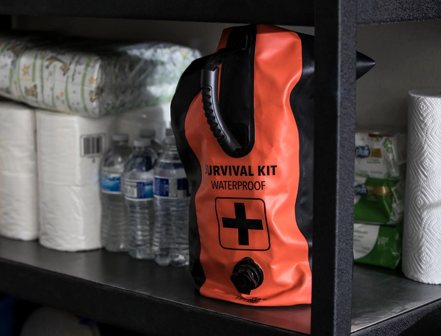 Life Gear 2Person Waterproof 72Hour Dry Bag Survival Kit Academy