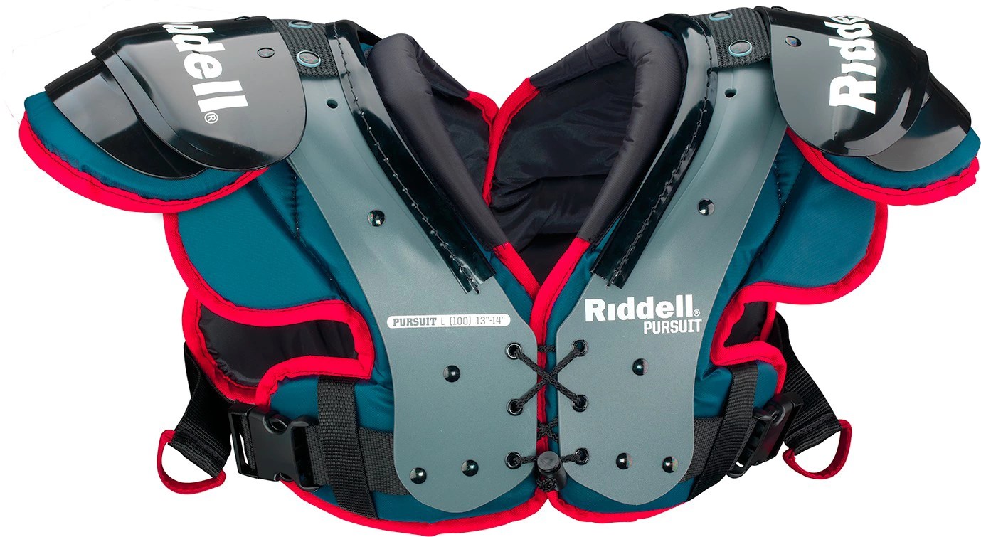 Riddell Boys' Pursuit Football Shoulder Pads Academy