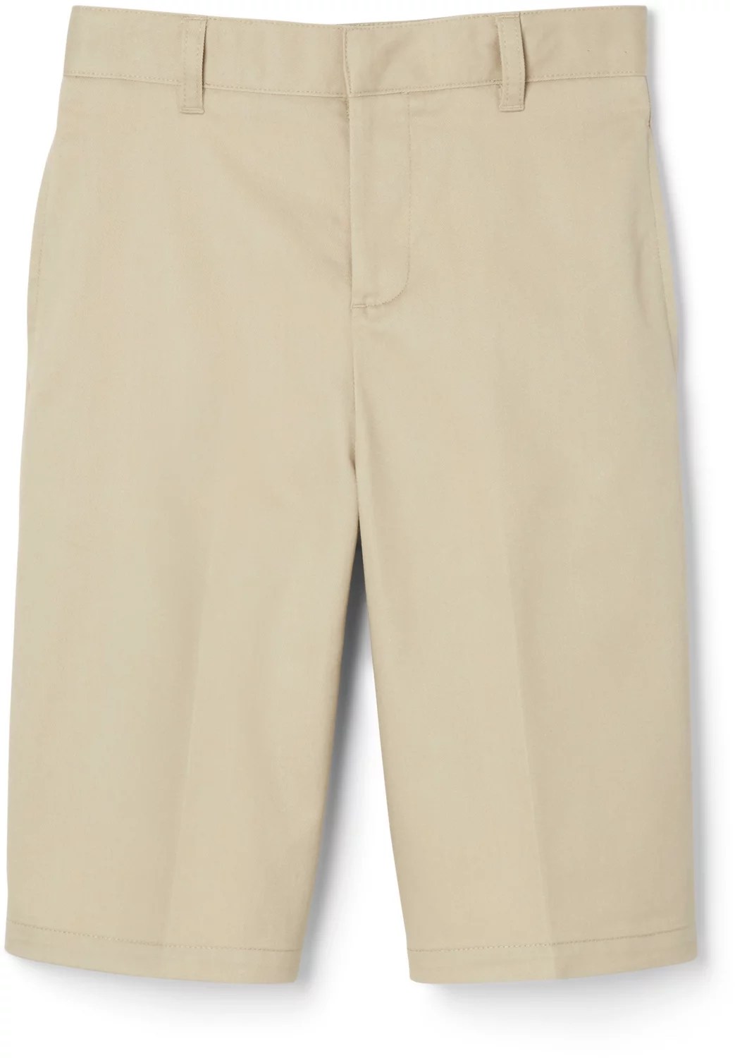French Toast School Boys' Twill Flat Front Shorts Academy