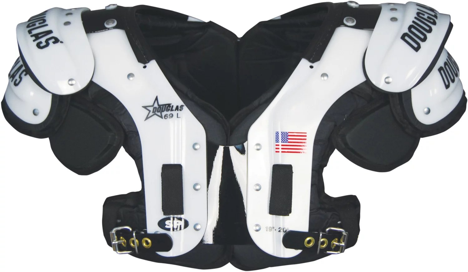 Douglas Men's SP 69 Football Shoulder Pads Academy