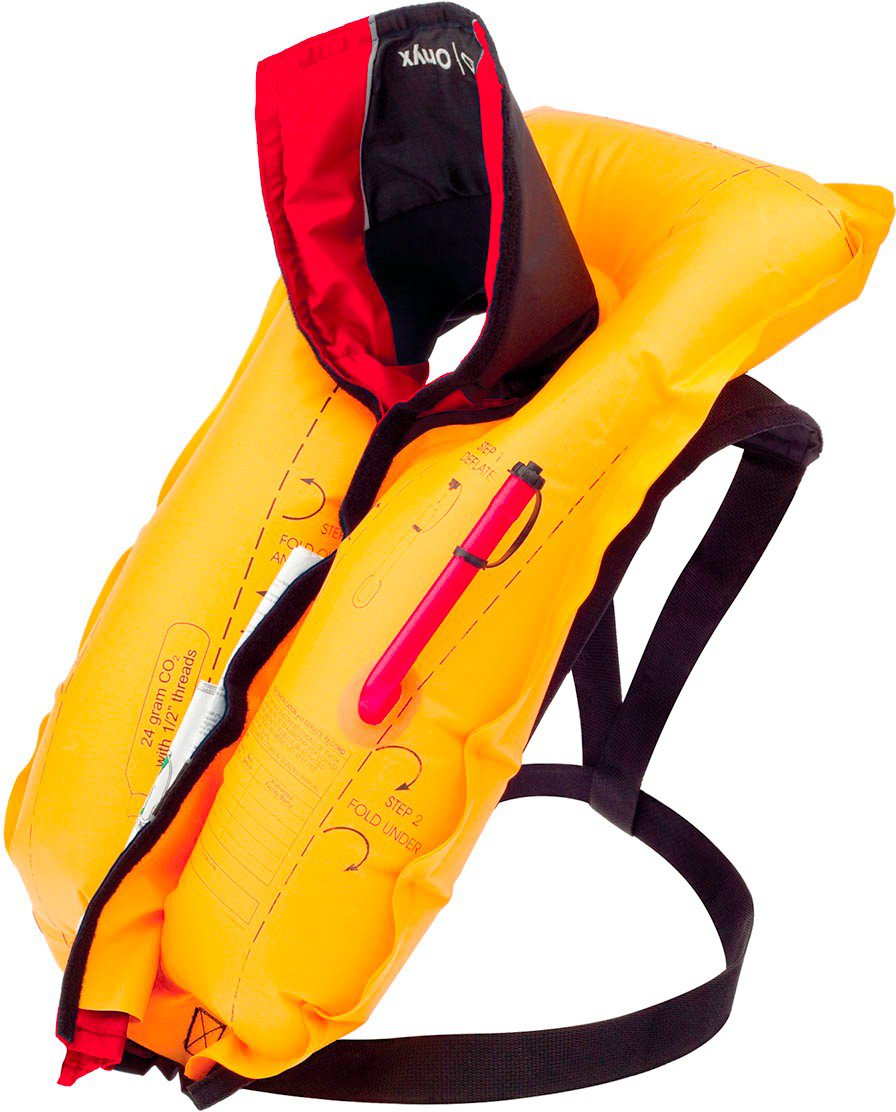 Onyx Outdoor Adults' M24 Manual Inflatable Life Jacket Academy