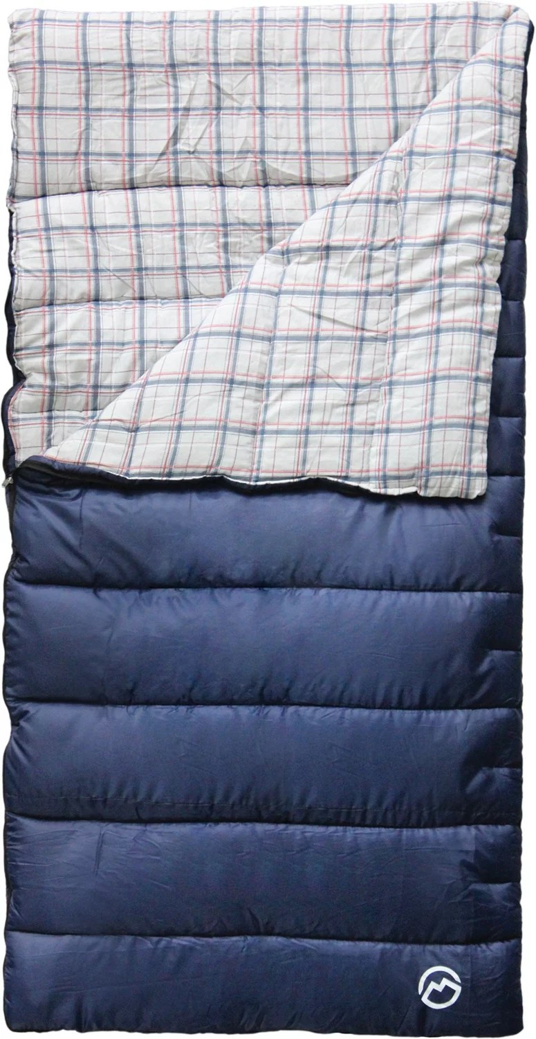 Magellan Outdoors 4 lbs Flannel Lined Rectangle Sleeping Bag Academy