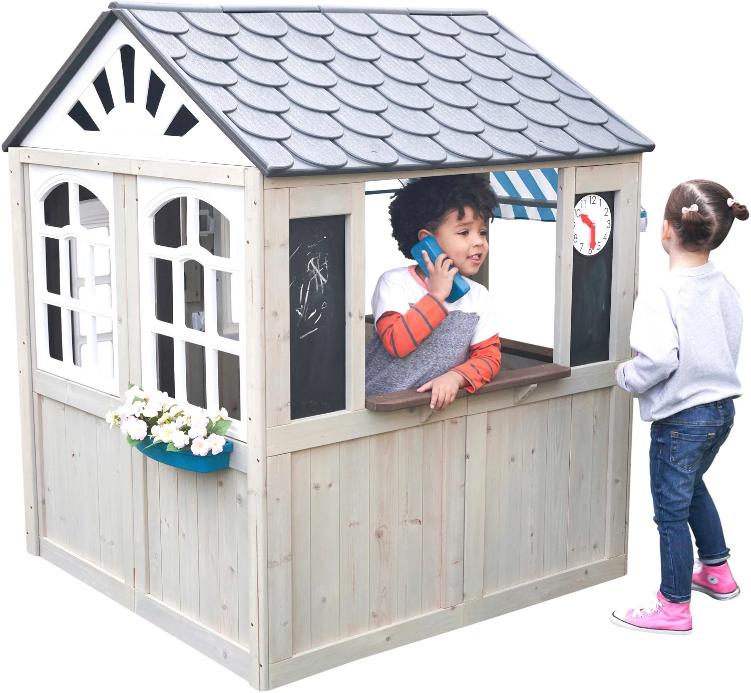 KidKraft Hillcrest Outdoor Play House Academy
