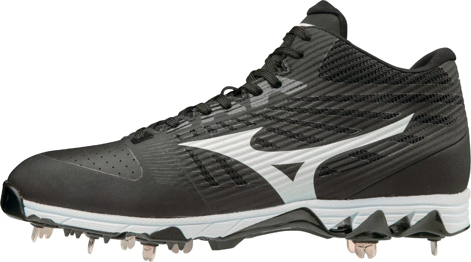 Mizuno Men's 9Spike Ambition Mid Metal Baseball Cleats Academy