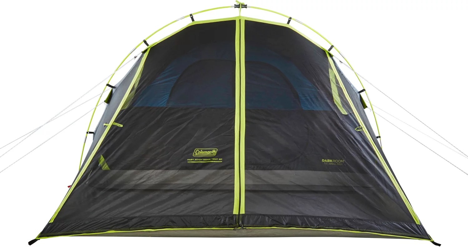 Coleman Dark Room 6 Person FastPitch Dome Tent with Screen Room Academy
