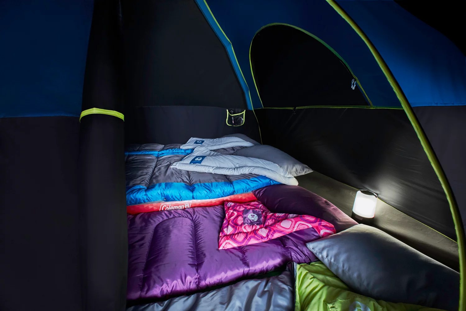 Coleman Dark Room 6 Person FastPitch Dome Tent with Screen Room Academy