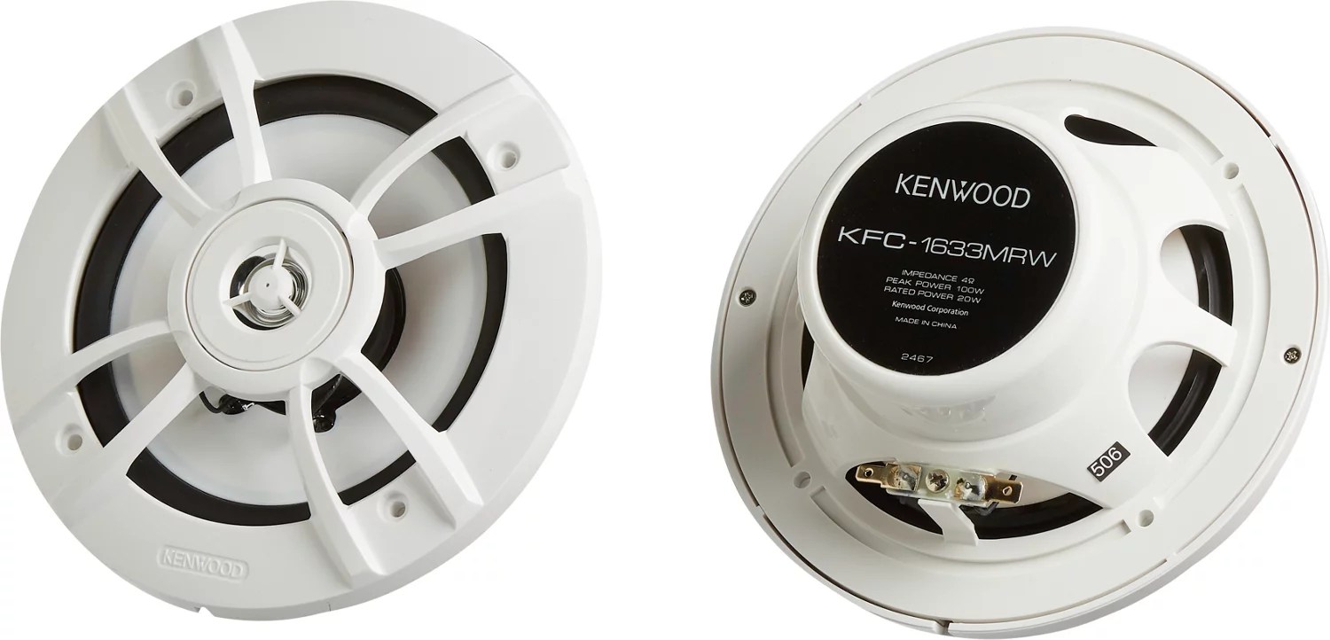 Kenwood Marine 6.5 in 2Way Speakers Pair Academy