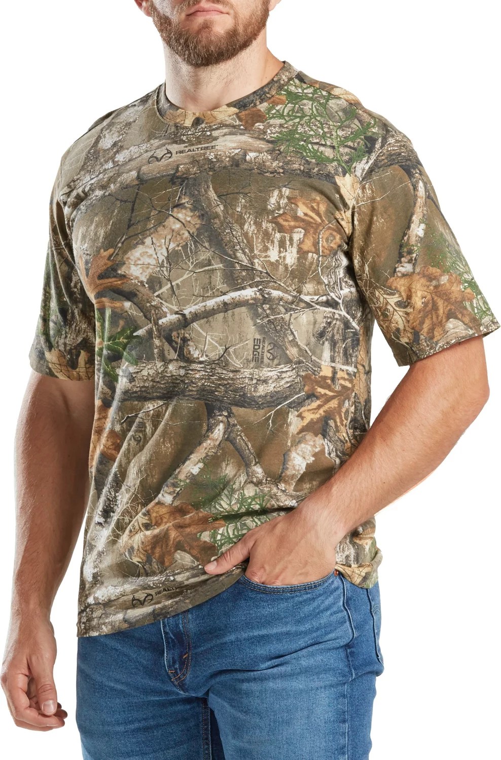 Magellan Outdoors Men's Hill Zone Camo Tshirt Academy