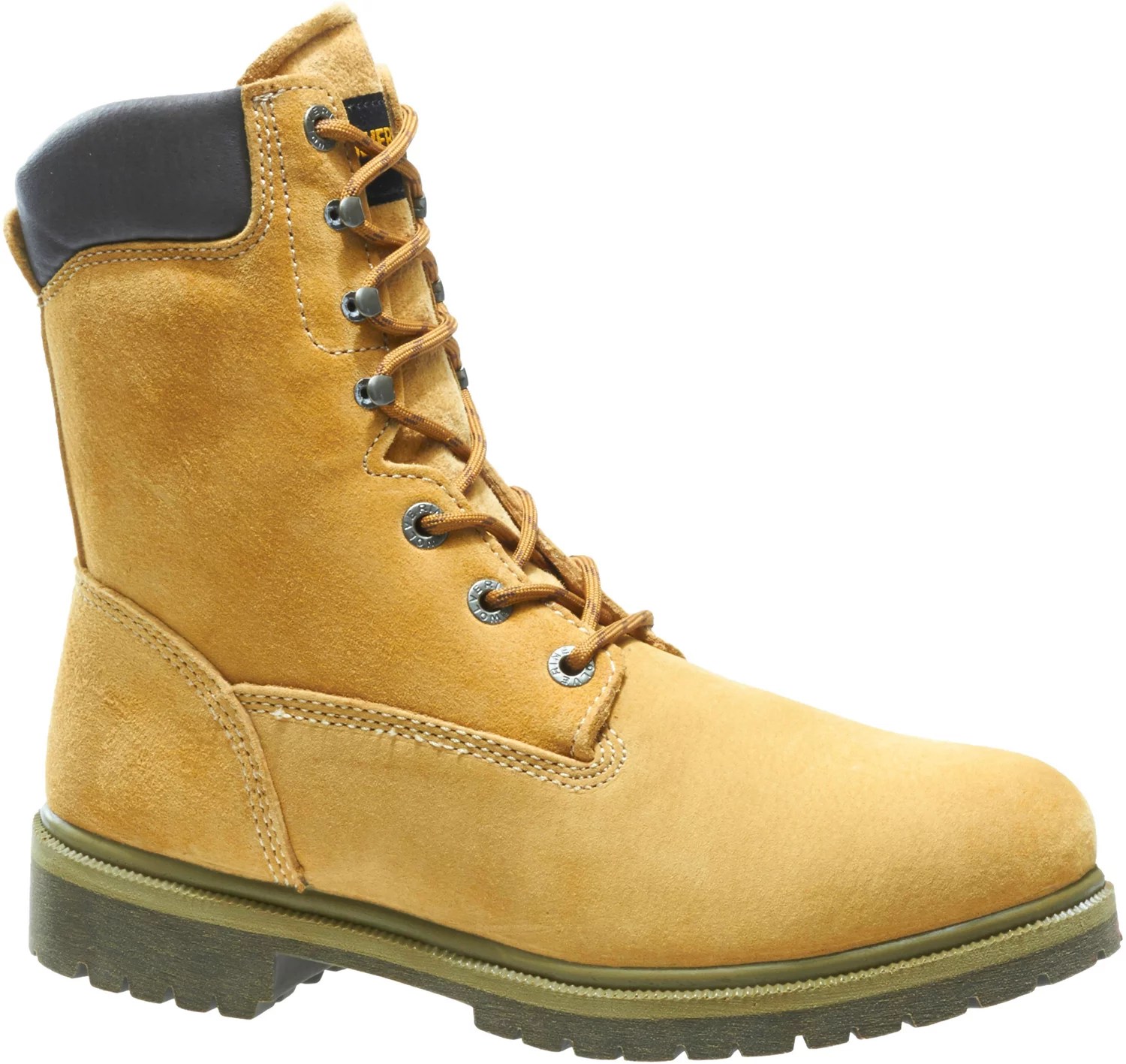 Wolverine Men's Gold Waterproof Insulated 8 in Lace Up Work Boots Academy