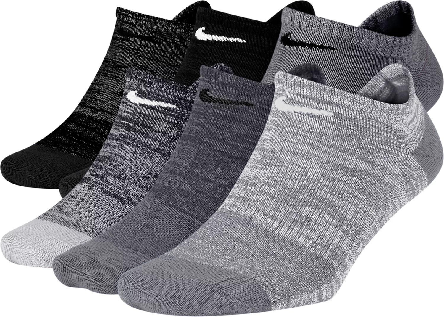 Nike Lightweight NoShow Training Socks 6 Pack Academy