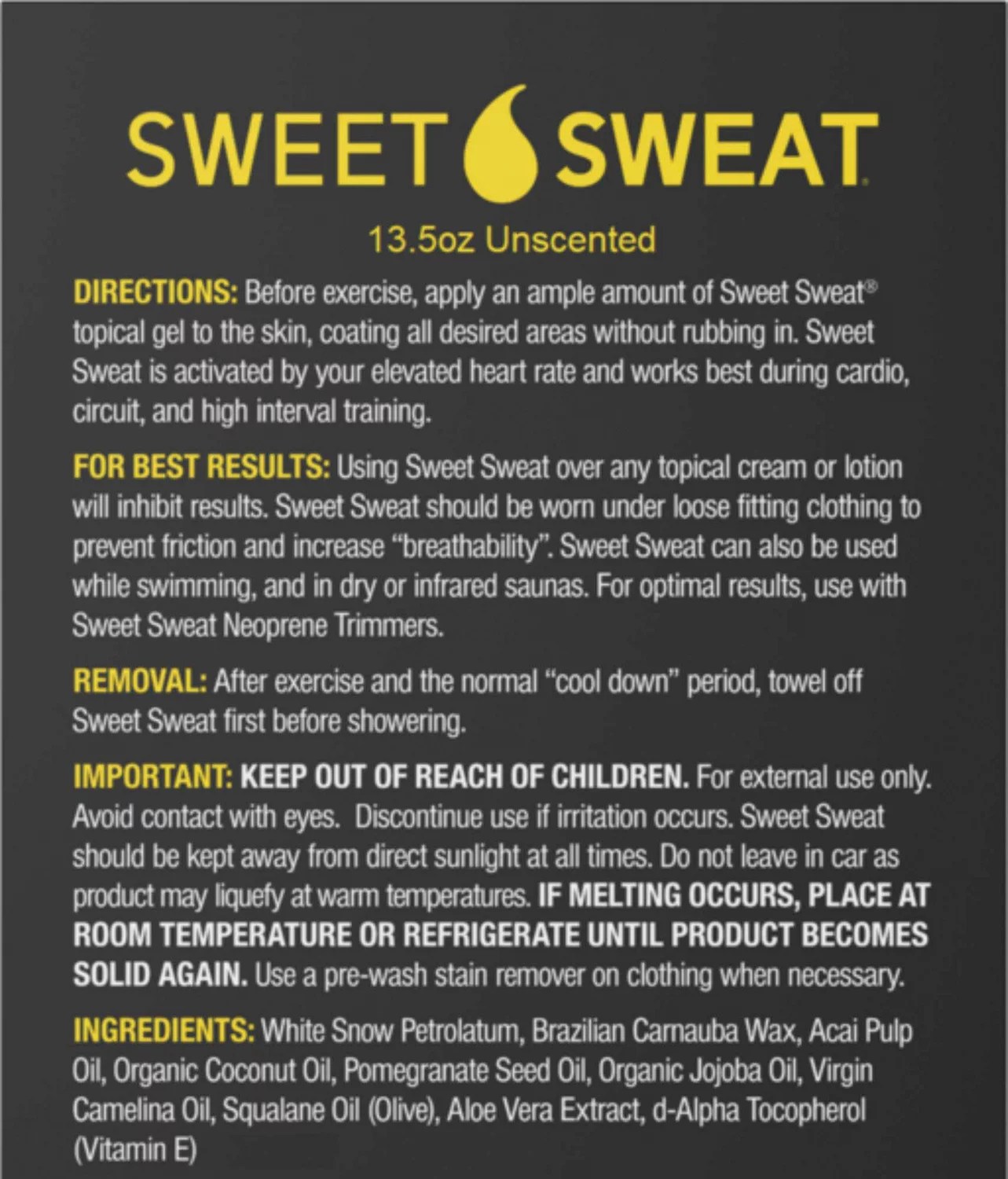 Sports Research Sweet Sweat 13.5 oz Workout Gel Original XL Jar Academy
