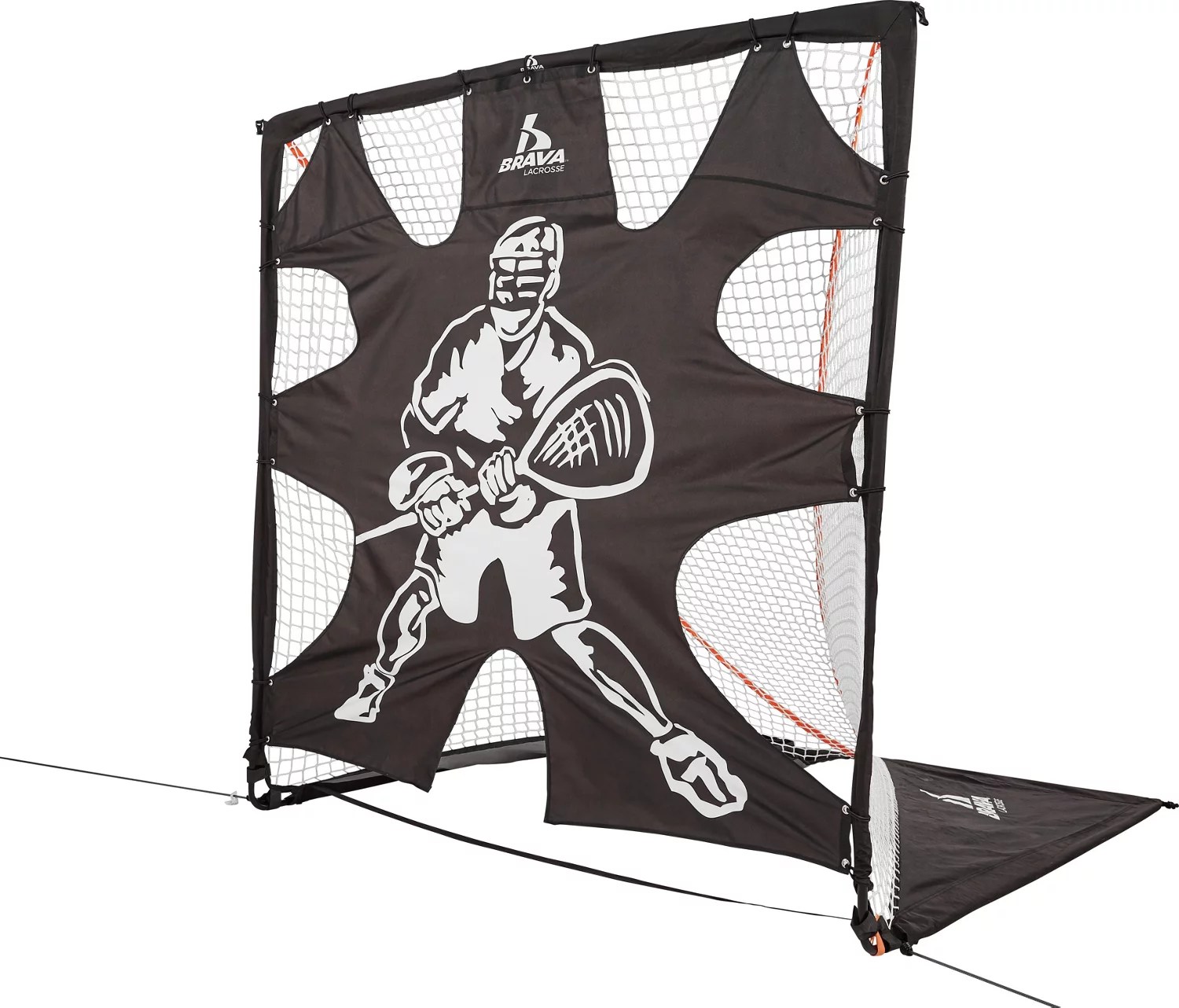 Brava Lacrosse 6 ft x 5.75 ft PopUp Lacrosse Goal Academy
