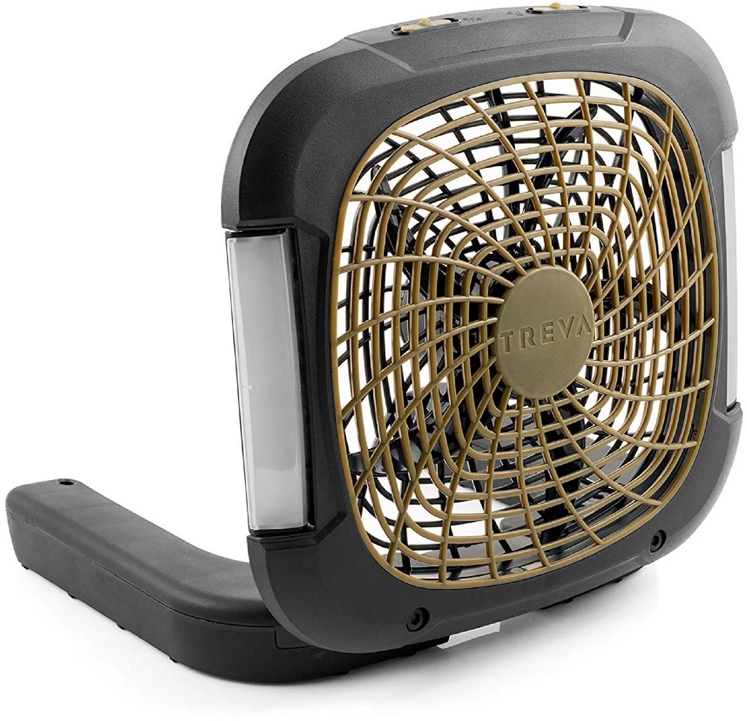 O2 COOL 10 in Portable Camping Fan with Lights Academy