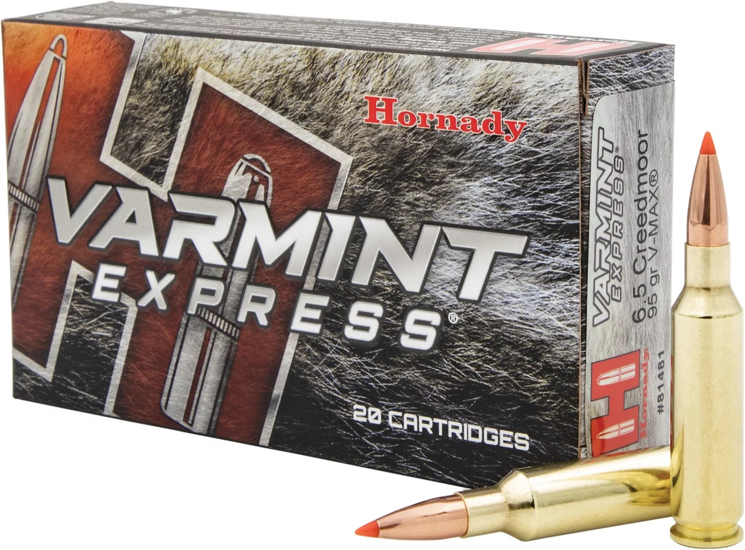 Hornady VMAX Varmint Express 6.5 Creedmoor 95Grain Rifle Ammunition